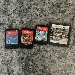 4 games for switch and ds